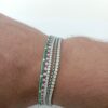 Bracciale tennis in argento rodiato con zircone bianco 2 mm - immagine 4