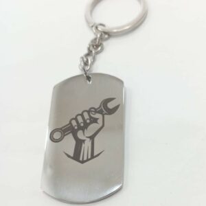 Portachiavi con disegno strumenti di lavoro