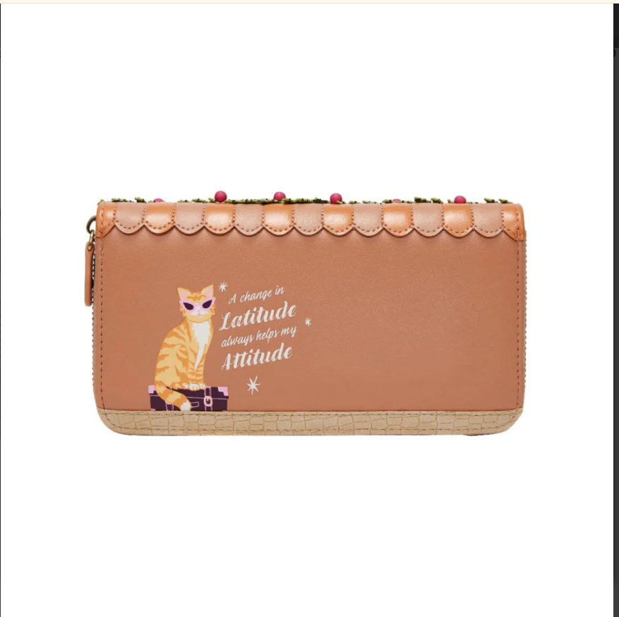 Portafoglio GRANDE VOYAGE ZIPAROUND WALLET VENDOLA LONDON PELLE VEGANA - immagine 2