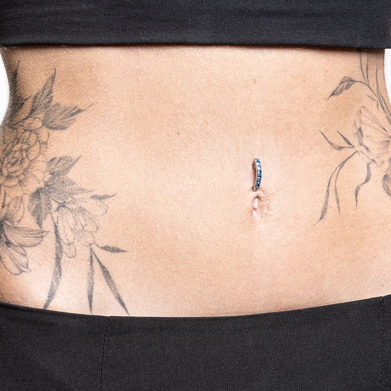 Piercing per Ombelico con Cristalli acciaio chirurgico - immagine 5