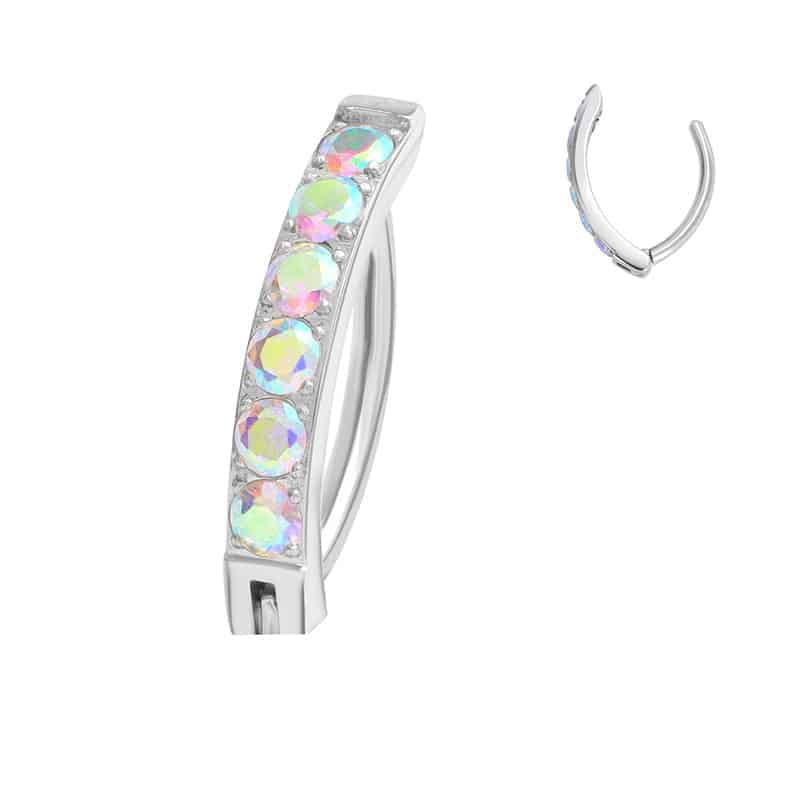 Piercing per Ombelico con Cristalli acciaio chirurgico - immagine 3