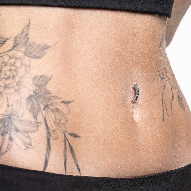 Piercing per Ombelico con Cristalli acciaio chirurgico - immagine 4